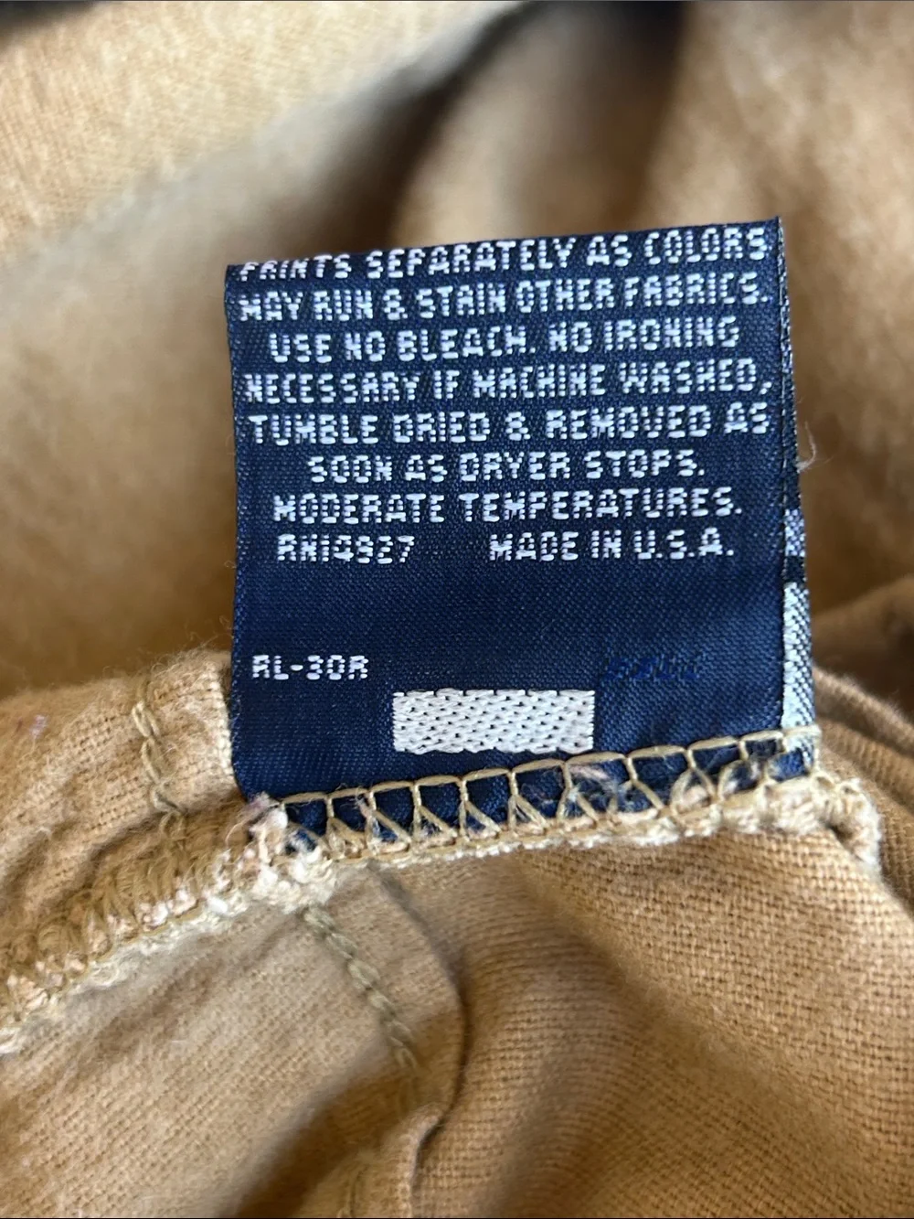 Vintage 90s Ralph Lauren Camel Flannel Full Sheet Set 4 piece USA 100% cotton